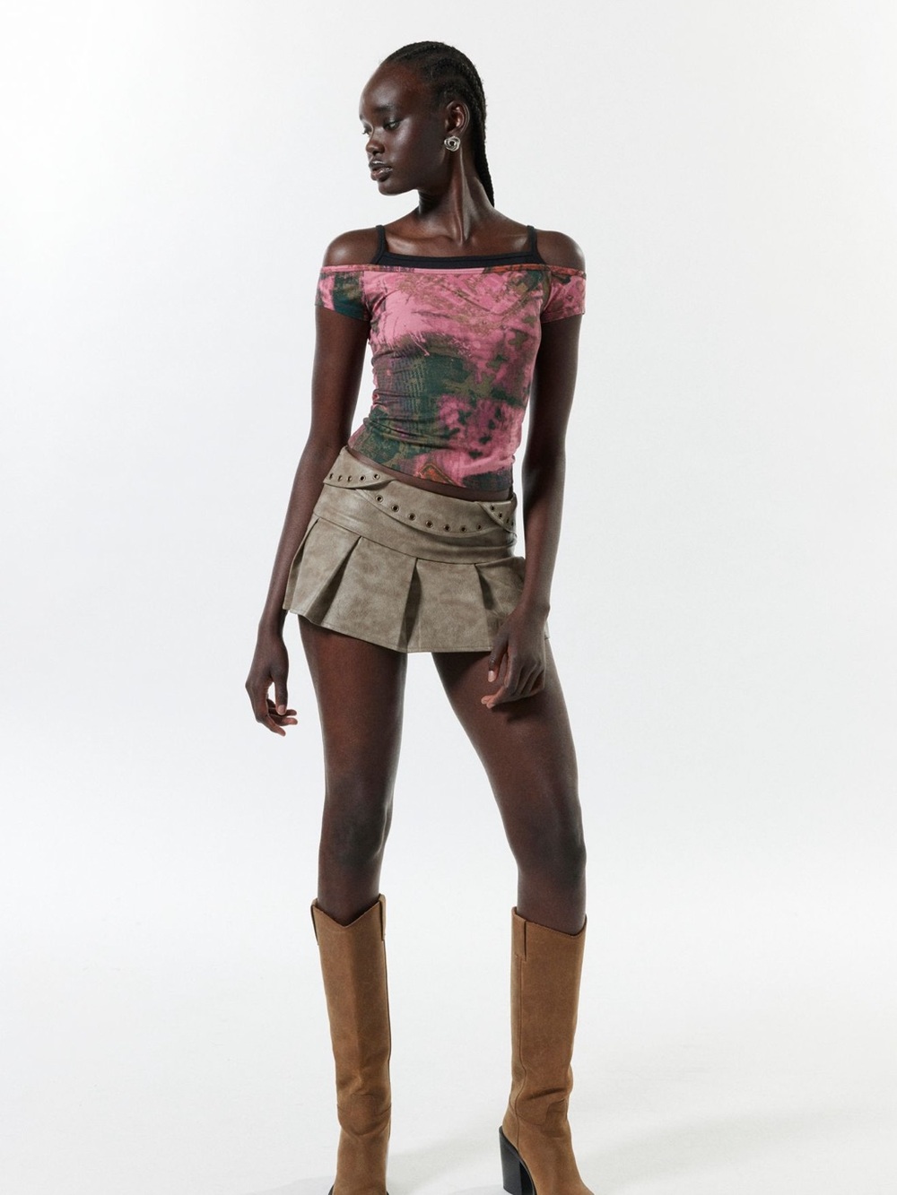 Silence + Noise Kelli Shoulder Top